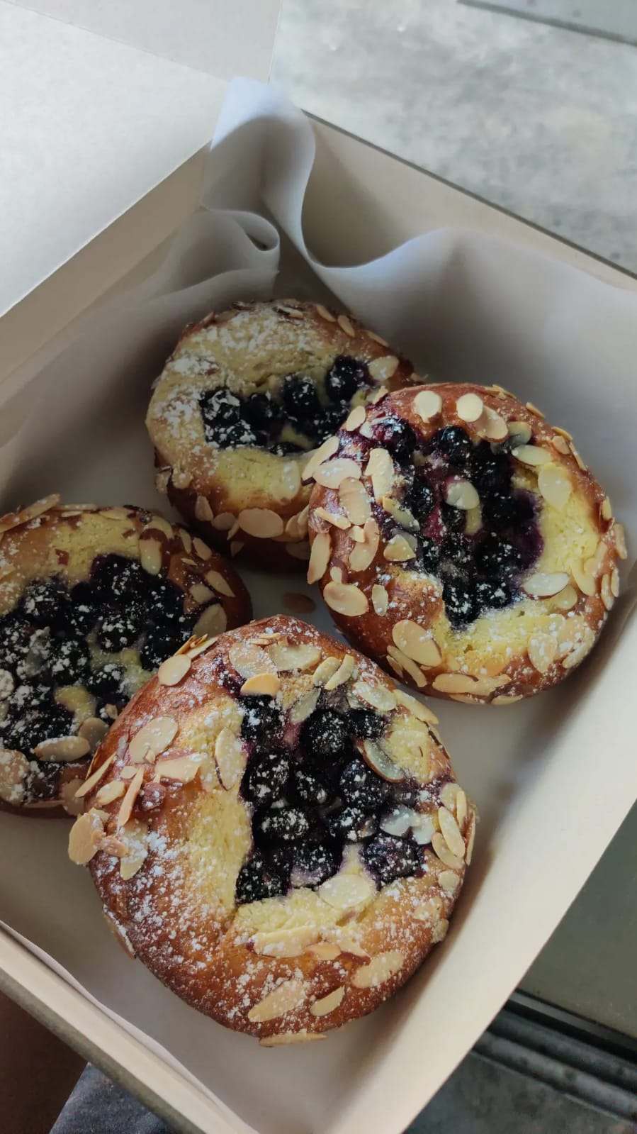 Brioche cheesecake de arándanos